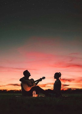 love-story, фотосессия влюблённой пары, фотосессия на закате
