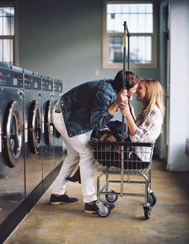 love-story, фотосессия влюблённой пары, фотосессия в прачечной