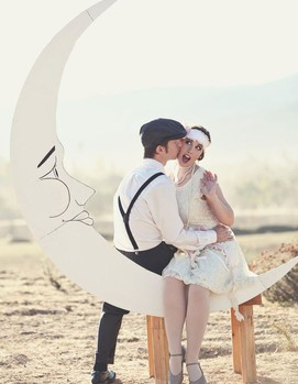 ретро стиль в свадебной фотосессии, свадьба в ретро стиле