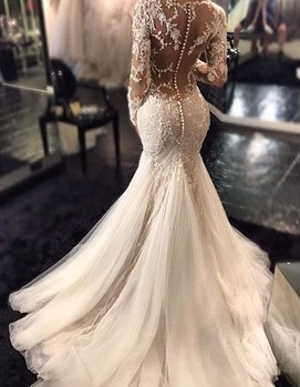 Свадебное платье русалка 2017