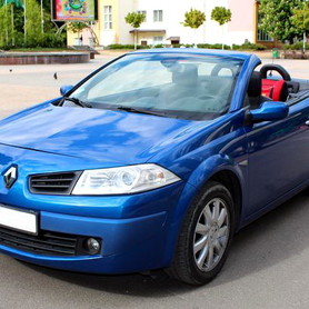 227 Кабріолет Renault Megane синій - авто на весілля у Києві - портфоліо 1