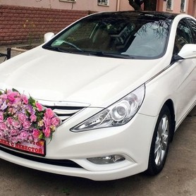 165 Hyundai Sonata белая 2013 - авто на весілля у Києві - портфоліо 3