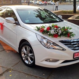 165 Hyundai Sonata белая 2013 - авто на весілля у Києві - портфоліо 1