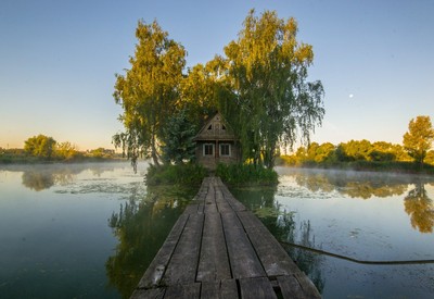 Охотничий домик на острове Любви - місце для фотосесій у Житомирської області - портфоліо 5