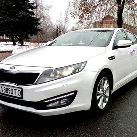 228 Kia Optima білий - авто на весілля у Києві - портфоліо 1