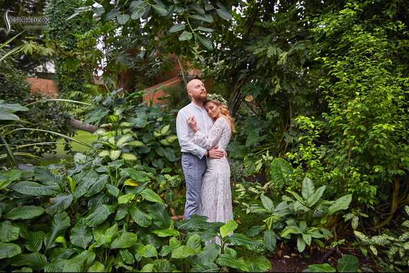 Свадебные фото в Оранжерее в Киеве, студийная сьемка в фотостудии Счастье - фото №6