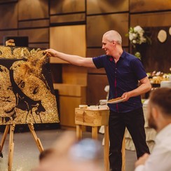 Рисование светом, песочное шоу, золотые портреты - артист, шоу у Києві - фото 4