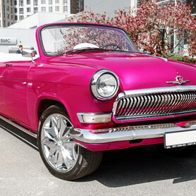 061 volga gaz 21 ретро лімузин малиновий - авто на весілля у Києві - портфоліо 3