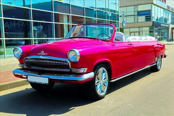061 volga gaz 21 ретро лімузин малиновий 