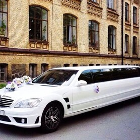 030 Лімузин Mercedes W221 S600 білий - авто на весілля у Києві - портфоліо 6