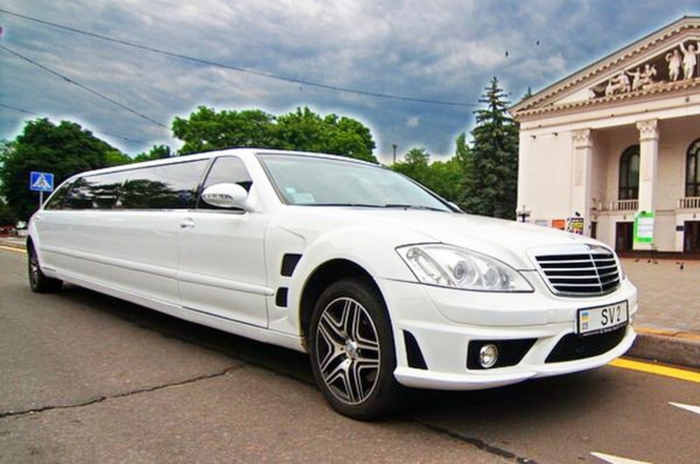 030 Лімузин Mercedes W221 S600 білий 