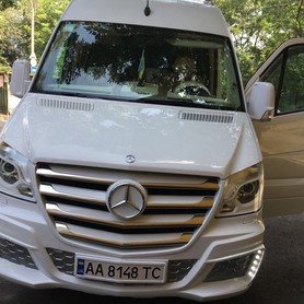 MERCEDES LUXURY SPRINTER WHITE 20passanger - авто на весілля у Києві - портфоліо 3