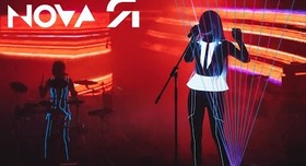 шоу лазерной арфы «novaЯ» / лазер шоу - артист, шоу у Києві - фото 1