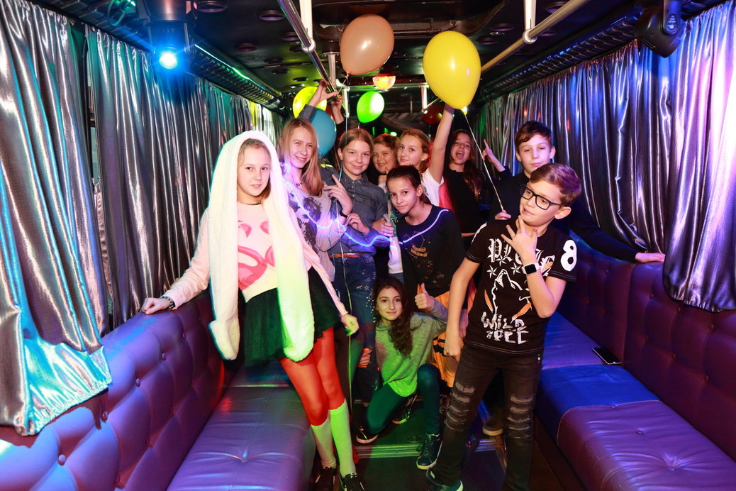 Party Bus Silver 