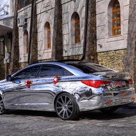 ЭКСКЛЮЗИВНАЯ ЗЕРКАЛЬНАЯ HYUNDAI SONATA YF - авто на весілля у Києві - портфоліо 5