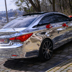 ЭКСКЛЮЗИВНАЯ ЗЕРКАЛЬНАЯ HYUNDAI SONATA YF - авто на весілля у Києві - портфоліо 6