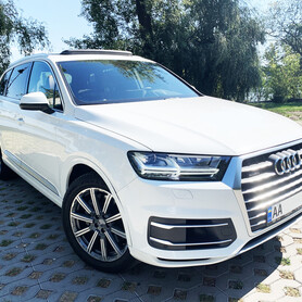Новый белый Audi Q7 3.0T Quattro (2018) - авто на весілля у Києві - портфоліо 2
