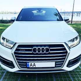 Новый белый Audi Q7 3.0T Quattro (2018) - авто на весілля у Києві - портфоліо 1
