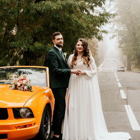 159 Ford Mustang кабриолет оранжевый прокат аренда - авто на весілля у Києві - портфоліо 4