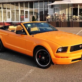 159 Ford Mustang кабриолет оранжевый прокат аренда - авто на весілля у Києві - портфоліо 5