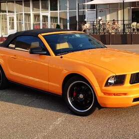 159 Ford Mustang кабриолет оранжевый прокат аренда - авто на весілля у Києві - портфоліо 6