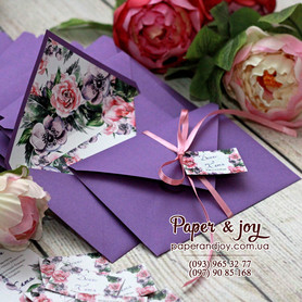 Paper & Joy - запрошення на весілля у Києві - портфоліо 4