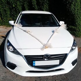 233 Mazda 3 біла замовити на весілля Київ ціна - авто на весілля у Києві - портфоліо 2