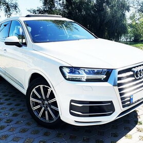 394 Позашляховик на весілля Audi Q7 біла оренда - авто на весілля у Києві - портфоліо 1