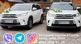 Тойота Хайлендер (джипы) - авто на весілля у Сумах - портфоліо 1
