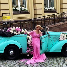 137 Кабріолет ретро Opel бирюзовый оренда - авто на весілля у Києві - портфоліо 1