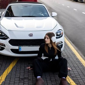 200 Кабріолет на весілля Fіat 124 Spider білий - авто на весілля у Києві - портфоліо 4