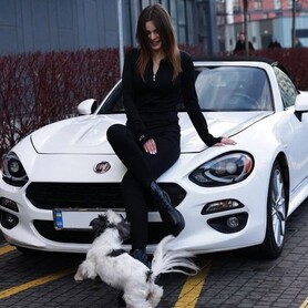 200 Кабріолет на весілля Fіat 124 Spider білий - авто на весілля у Києві - портфоліо 1