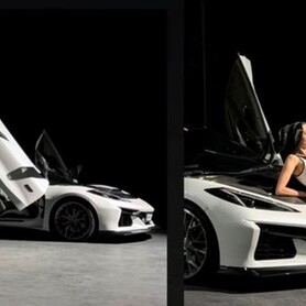 366Кабріолет на весілля Chevrolet Corvette білий - авто на весілля у Києві - портфоліо 1