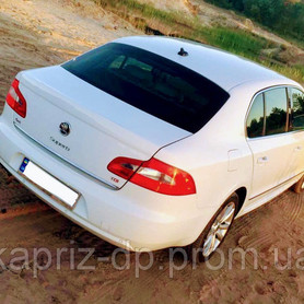 Skoda Superb white 4X4 - авто на весілля у Дніпрі - портфоліо 6