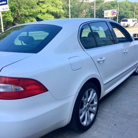 Skoda Superb white 4X4 - авто на весілля у Дніпрі - портфоліо 4