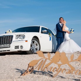 Свадебный Chrysler 300С белый, заказ авто - авто на весілля у Донецьку - портфоліо 2