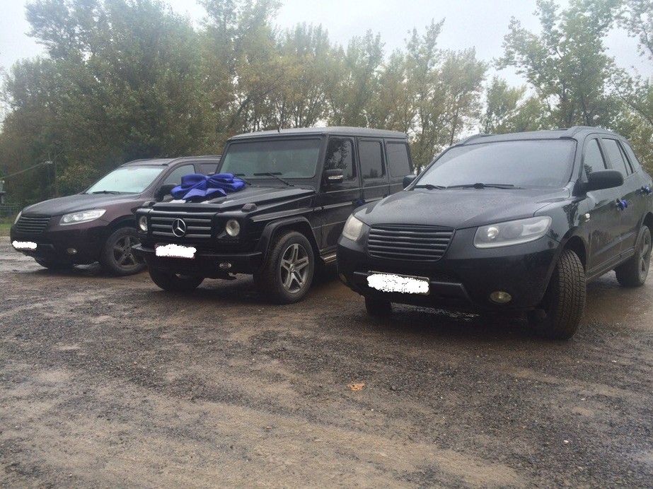 Mercedes G-class (кубик) Чорний і Білий 