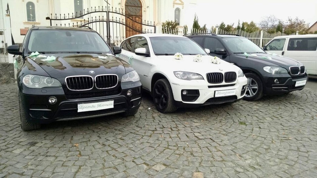 BMW X6 Біла & X5 чорні 