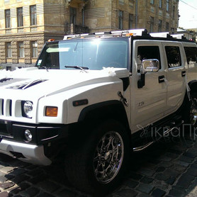 Hummer H2 белый - авто на весілля у Рівному - портфоліо 3